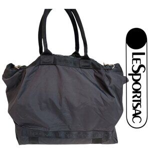 LeSportsac Easy Carry Tote - Black with Silver Hardware